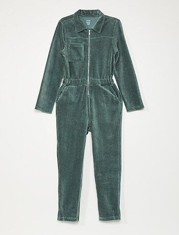 Jumpsuit van velours - Kiabi
