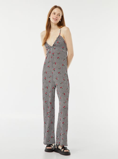 Jumpsuit van wafelstof - Kiabi