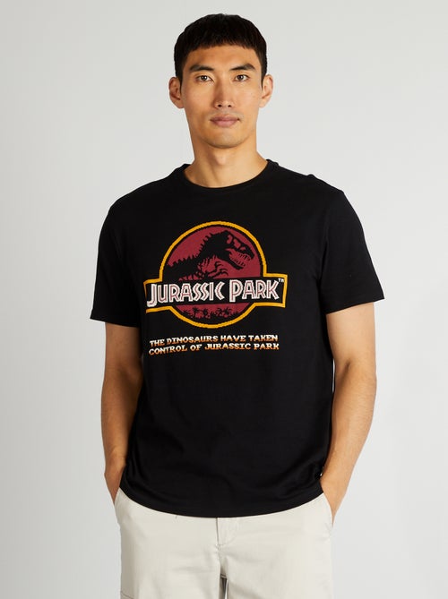 'Jurassic Park'-T-shirt in pixel art-stijl - Kiabi