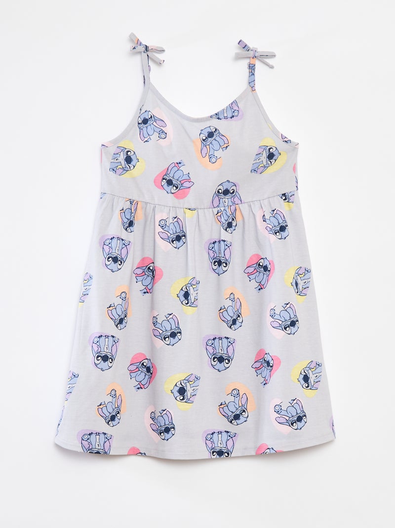 Jurk met bandjes met strikjes 'Disney' Blauw - Kiabi