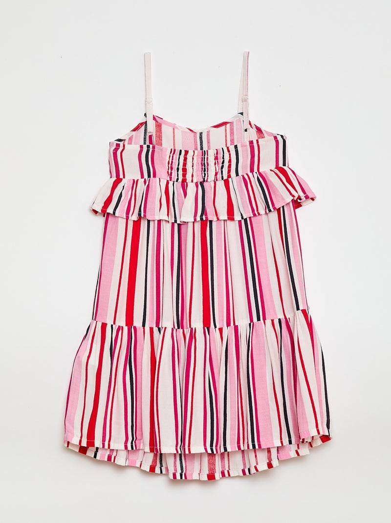 Jurk met dunne bandjes Wit - Kiabi