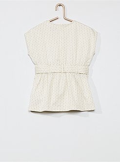 Jurk met knoopceintuur - Kiabi