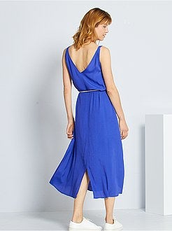 Jurk met koordceintuur - Kiabi