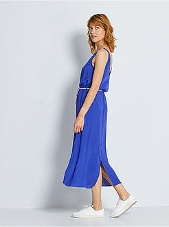 Jurk met koordceintuur - Kiabi