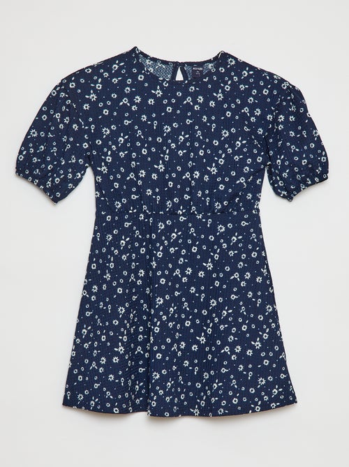 Jurk met korte mouw en print - Kiabi