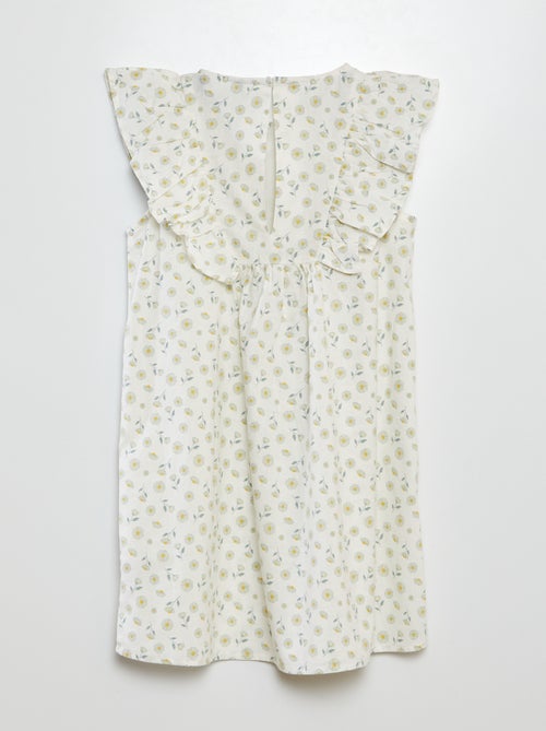 Jurk met korte mouwen en ruchedetails - Kiabi