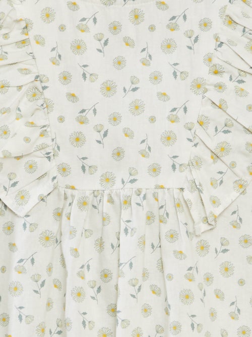 Jurk met korte mouwen en ruchedetails - Kiabi