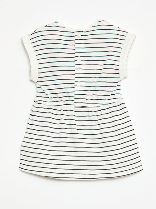 Jurk met korte mouwen van katoenjersey - Kiabi