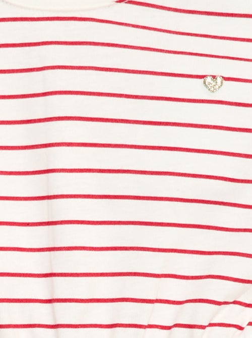 Jurk met korte mouwen van katoenjersey - Kiabi