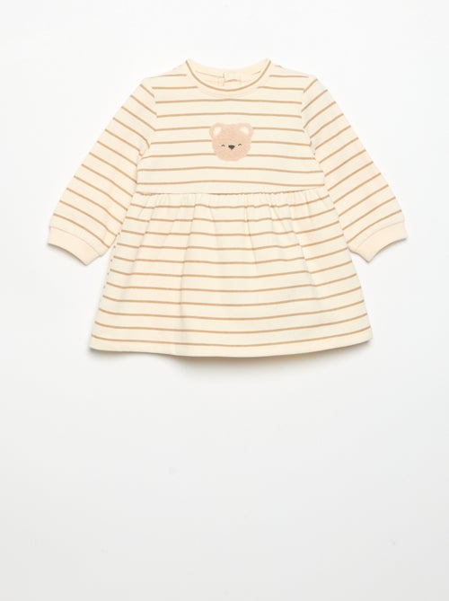 Jurk met lange mouwen en print - Kiabi