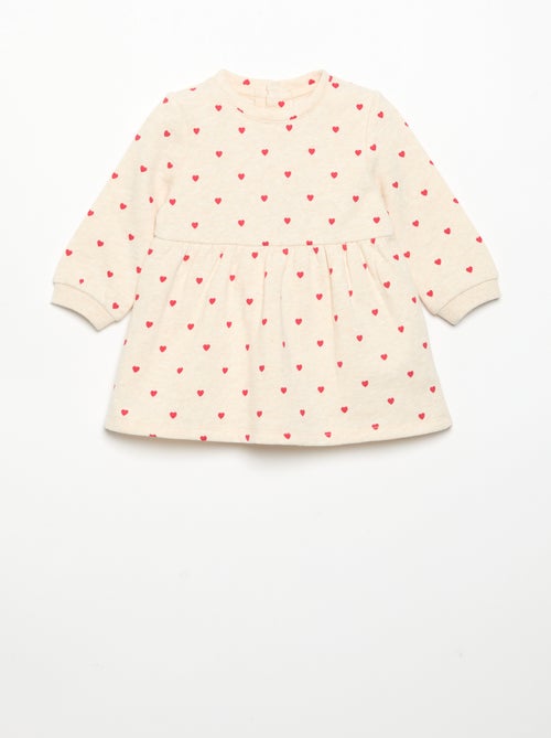 Jurk met lange mouwen en print - Kiabi