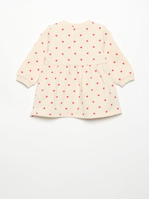 Jurk met lange mouwen en print - Kiabi