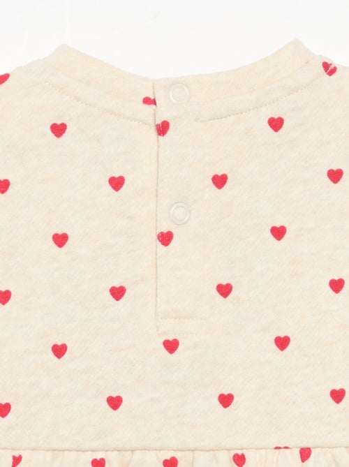 Jurk met lange mouwen en print - Kiabi