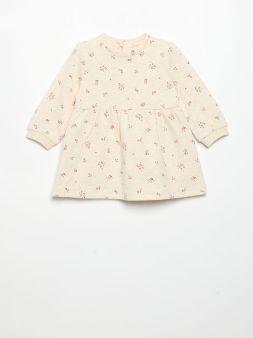Jurk met lange mouwen en print - Kiabi