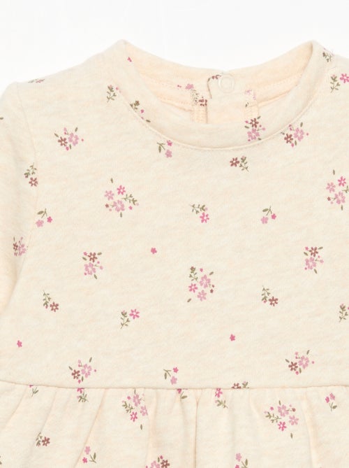 Jurk met lange mouwen en print - Kiabi