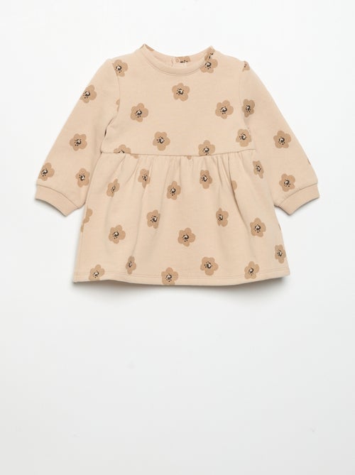 Jurk met lange mouwen en print - Kiabi