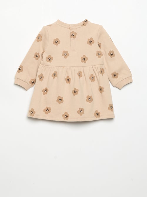 Jurk met lange mouwen en print - Kiabi