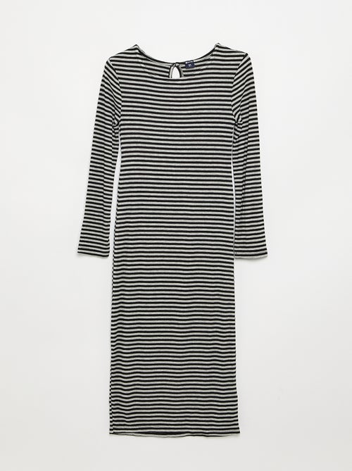 Jurk met lange mouwen - Kiabi