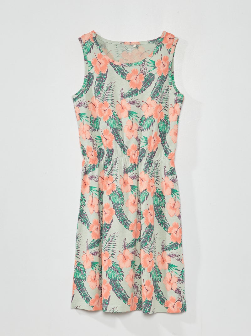 Jurk met motiefje BLAUW - Kiabi