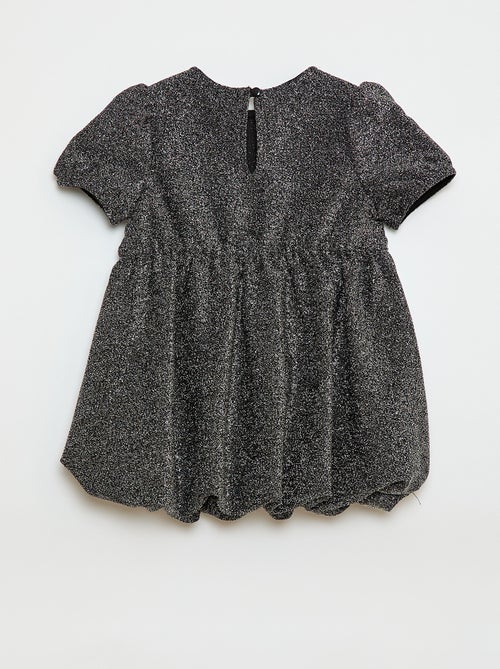 Jurk met pailletten en ballonvormige rok - Kiabi