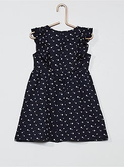 Jurk met print en volants - Kiabi