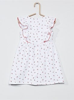 Jurk met print en volants - Kiabi