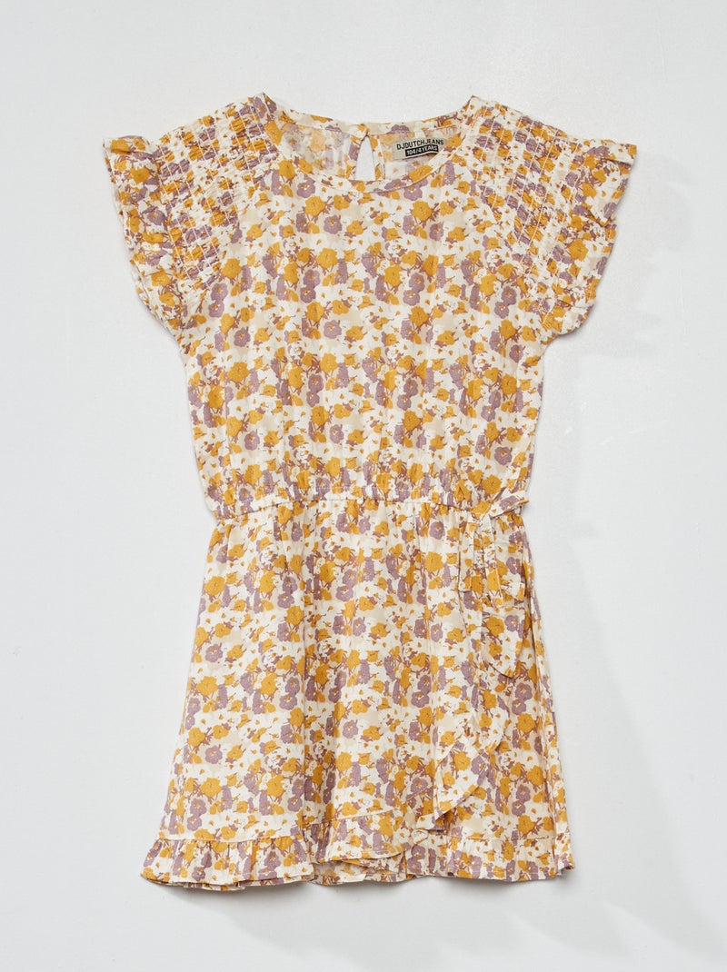 Jurk met print WIT - Kiabi