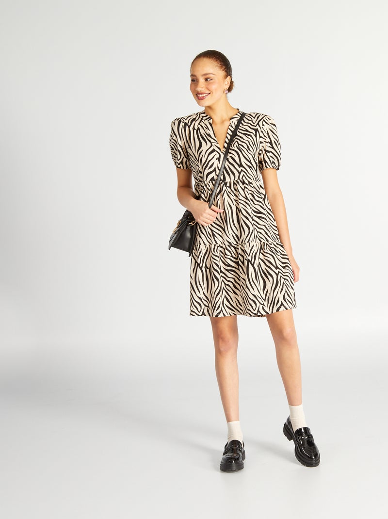 Jurk met print zebra - Kiabi