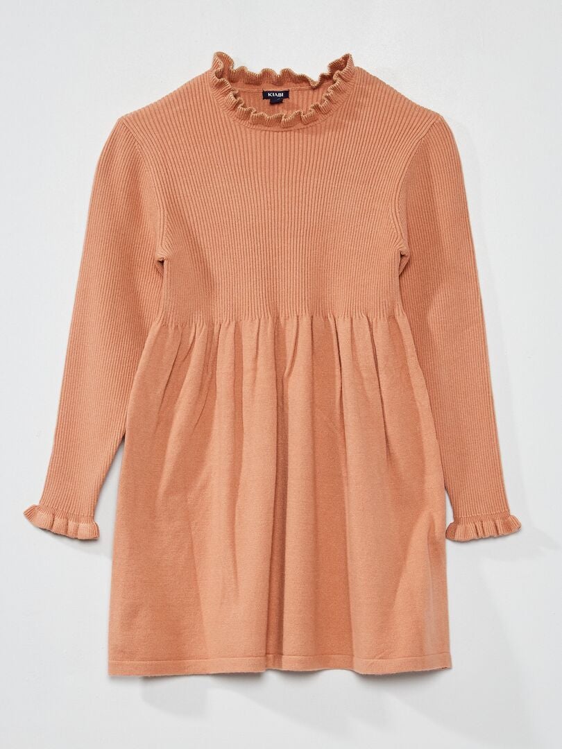 Jurk met ribbeltextuur ROSE - Kiabi