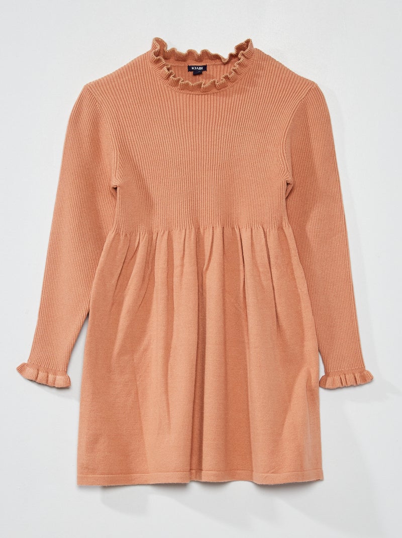 Jurk met ribbeltextuur ROSE - Kiabi