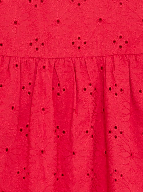 Jurk met spaghettibandjes en broderie anglaise - Kiabi Jurk met spaghettibandjes en broderie anglaise - Kiabi