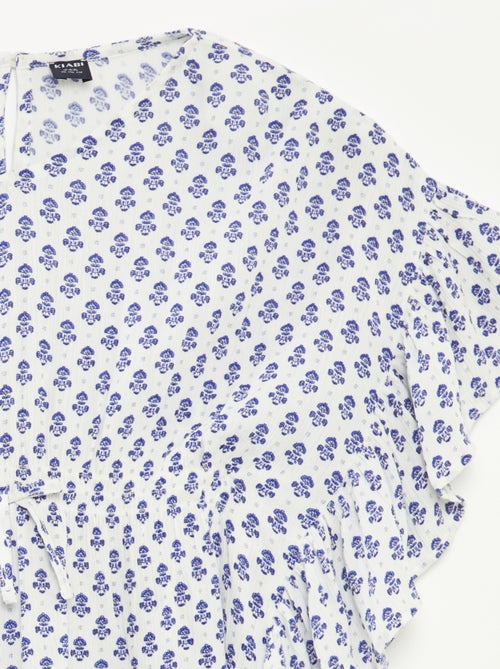 Jurk met volants en print - Kiabi