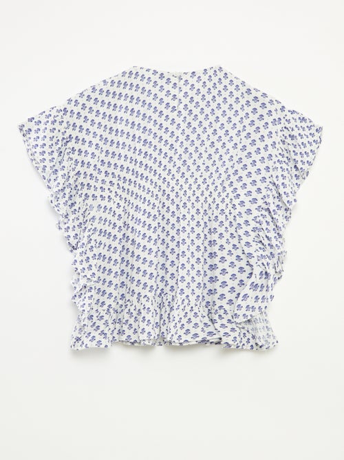 Jurk met volants en print - Kiabi