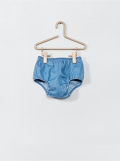 Jurk + onderbroekje van denim - Kiabi