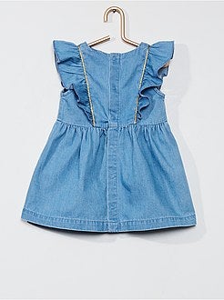 Jurk + onderbroekje van denim - Kiabi