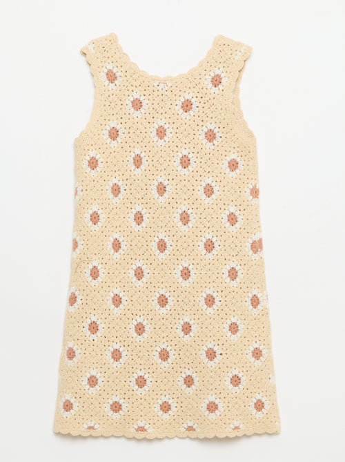 Jurk van haakwerk met motief - Kiabi