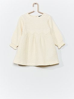 Jurk van hydrofiele stof + bijhorend onderbroekje - Kiabi