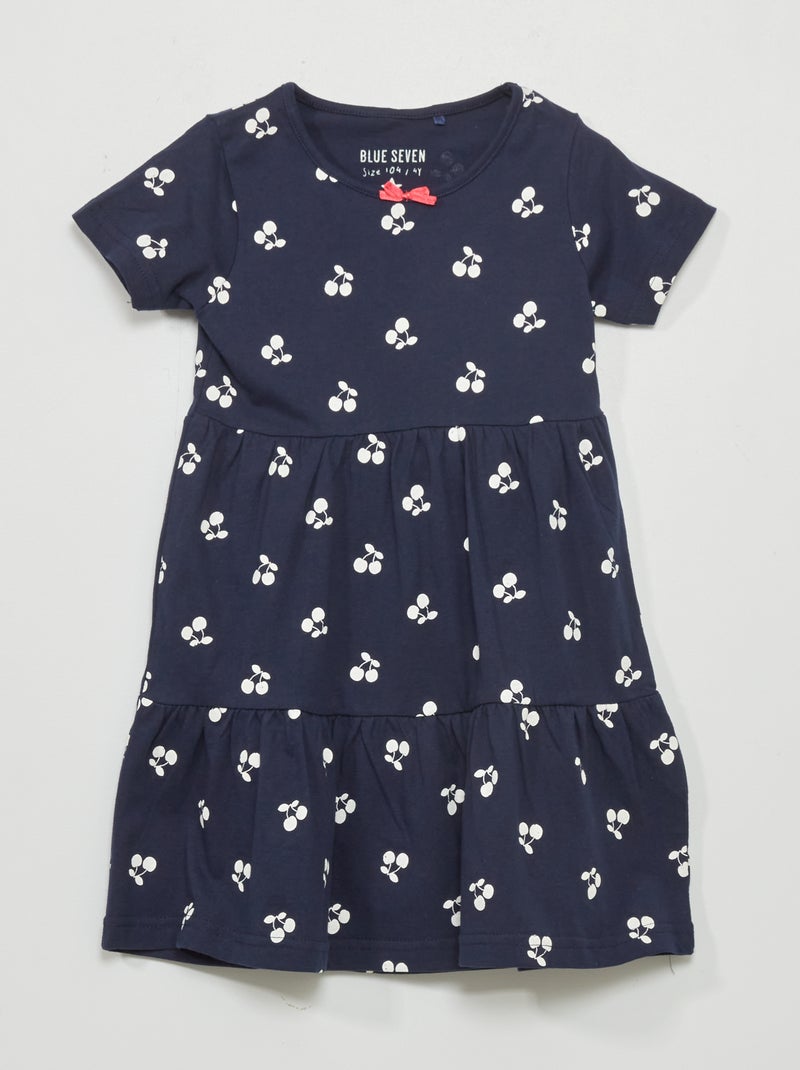 Jurk van jersey BLAUW - Kiabi
