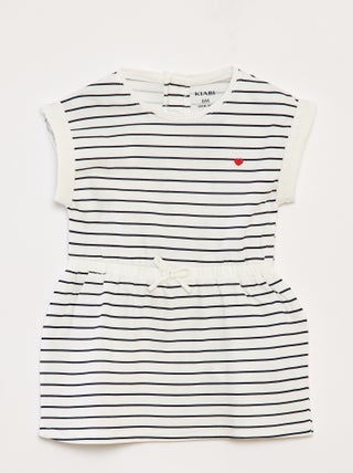 Jurk van jersey met motiefje