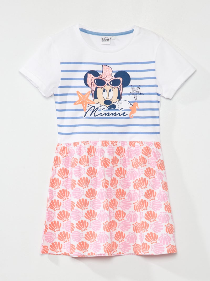Jurk van jerseystof 'Minnie' blauw - Kiabi