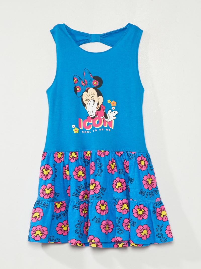 Jurk van jerseystof 'Minnie' 'Disney' blauw - Kiabi