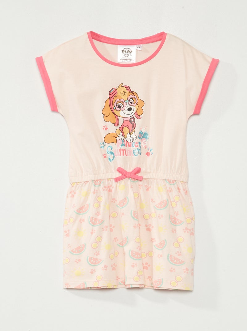 Jurk van jerseystof 'PAW Patrol' roze - Kiabi