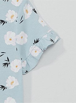 Jurk van jerseytricot met print - Kiabi