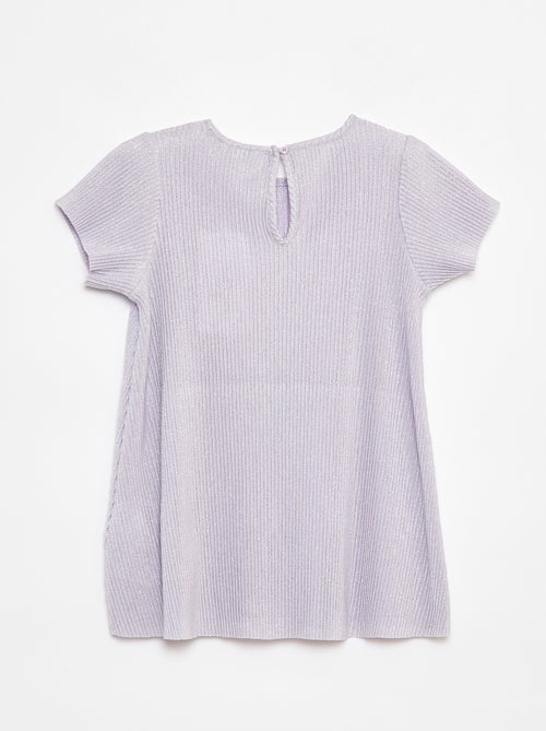 Jurk van lurexstof met textuur - Kiabi