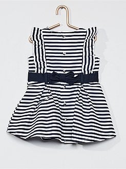 Jurk van popeline met print - Kiabi