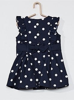 Jurk van popeline met print - Kiabi