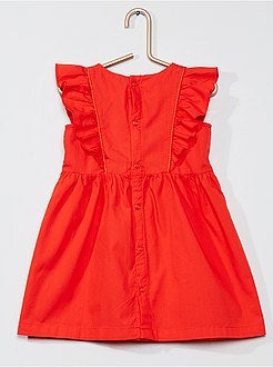 Jurk van popeline + onderbroekje - Kiabi