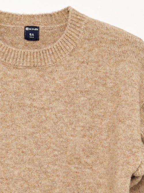 Jurk van tricot met volants op de schouders - Kiabi