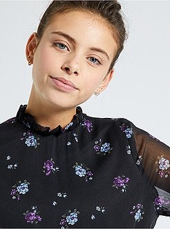 Jurk van voile met bloemenprint - Kiabi