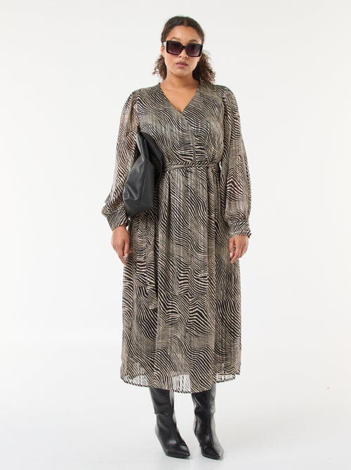 Jurk van voile met print 'Vero Moda' - Kiabi